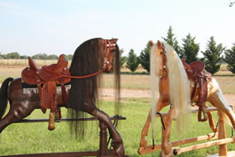 Walnut and Maple Rocking Horse