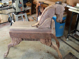 Progress with Becky's Horse created by Al Carr of Native Texan Horses in Fredericksburg, TX.