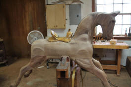 Brenda's Glider Horse Restoration by Al Carr at Live Oak Creek Stables