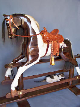 Brenda's Glider Horse Restoration by Al Carr at Live Oak Creek Stables