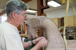 Brenda's Glider Horse Restoration by Al Carr at Live Oak Creek Stables